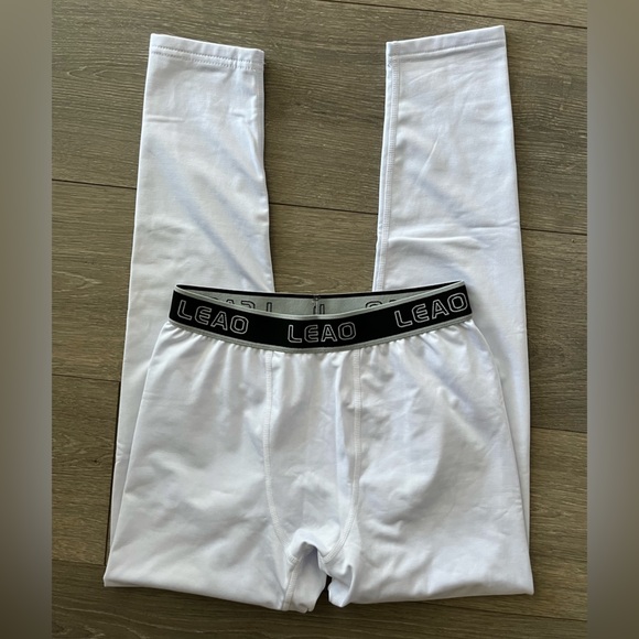 NWOT LEAO Youth Boys Compression Pants 3/4 Sports Active Tights - Picture 4 of 6